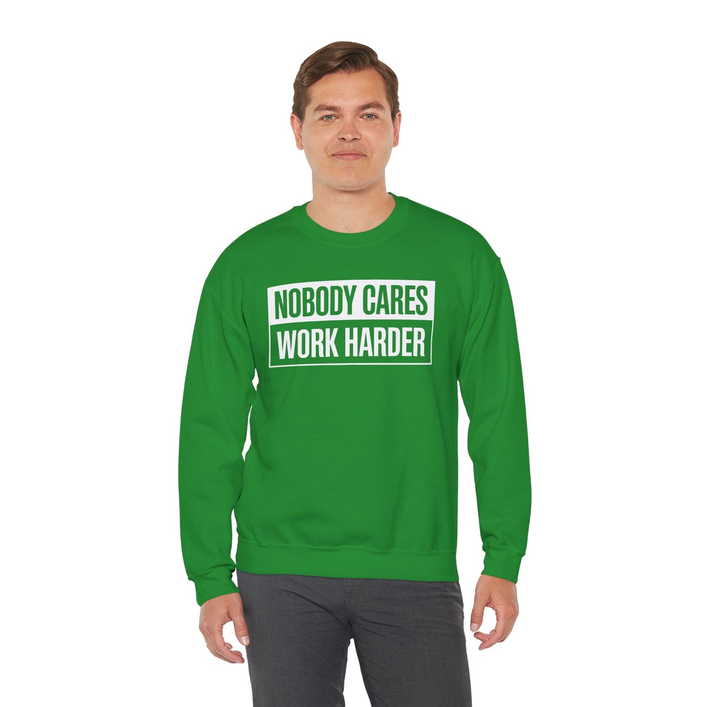 Nobody Cares Work Harder Fitness Workout Gym Gift Sweatshirt