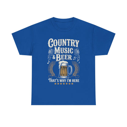 Vintage Country Music and Beer That's Why I'm Here Legends T-Shirt