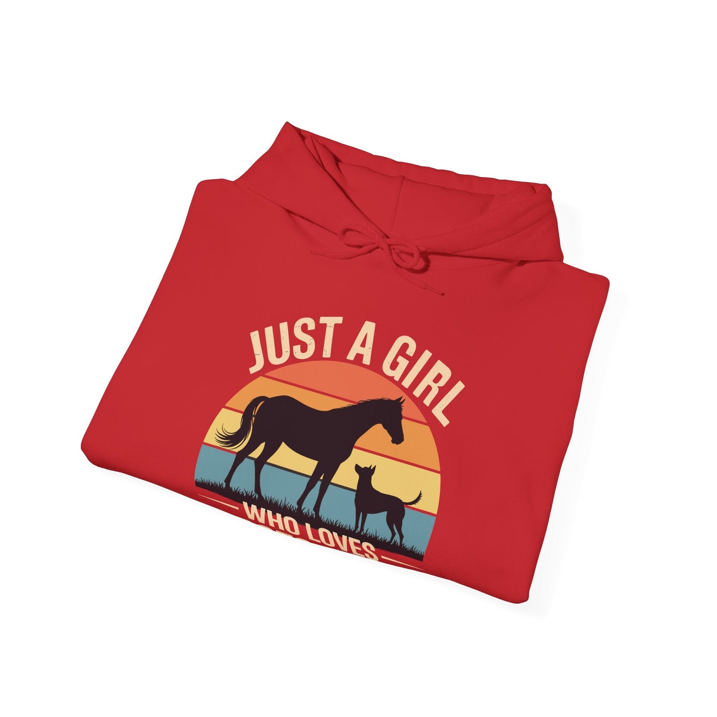 Just A Girl Who Loves Horses and Dogs Women Girls Hoodie