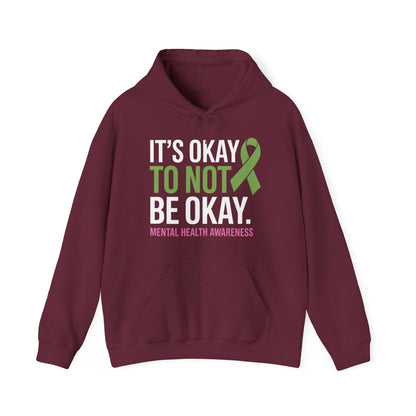 Its Okay To Not Be Okay Mental Health Awareness Ribbon Hoodie