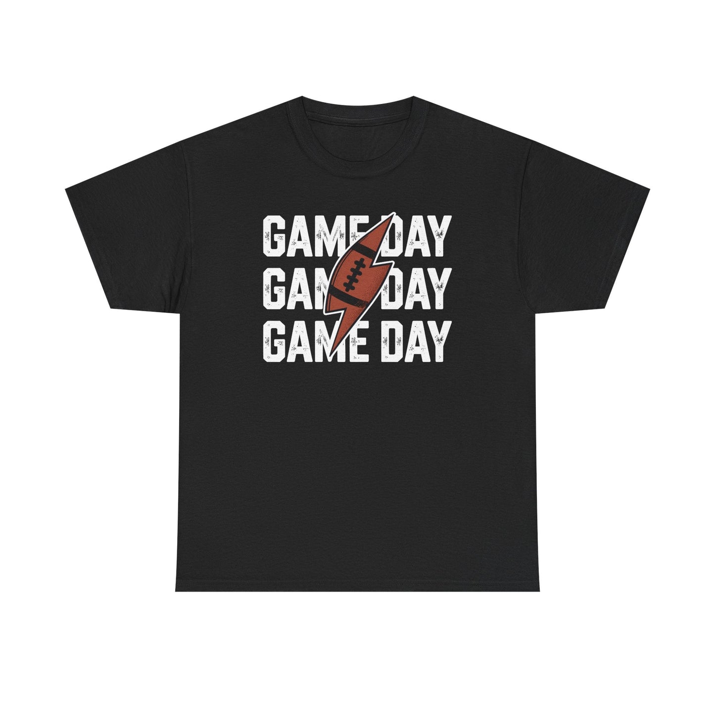Vintage Game Day Football Lightning Bolt Funny Team Sport T-Shirt