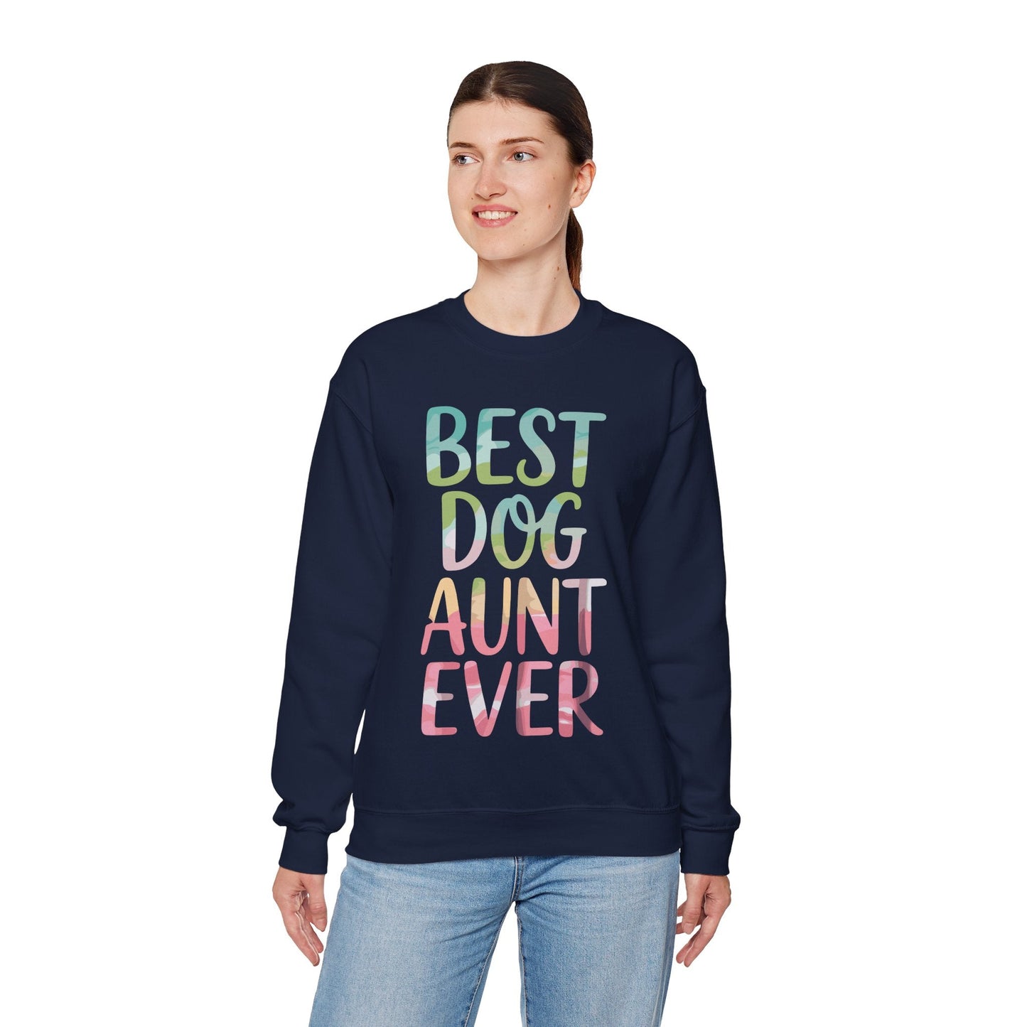 Best Dog Aunt Ever Shirt Women Dog Lover Auntie Mothers Day Sweatshirt