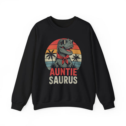 Auntiesaurus T Rex Dinosaur Auntie Saurus Family Matching Sweatshirt