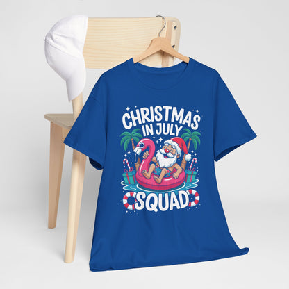 Christmas In July 2025 Squad Summer Beach Vacation Xmas Cool T-Shirt