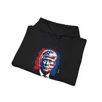 President Trump Portrait 4th July Hoodie
