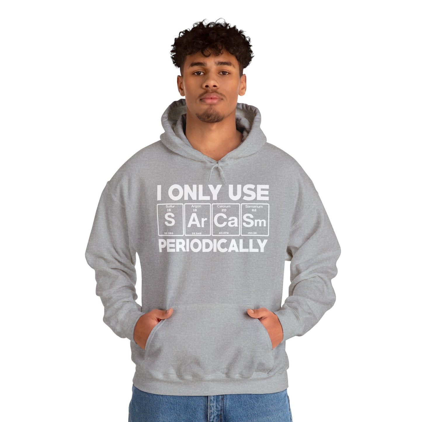 Sarcasm Periodic Table Element Weird Science Joke Gift Hoodie