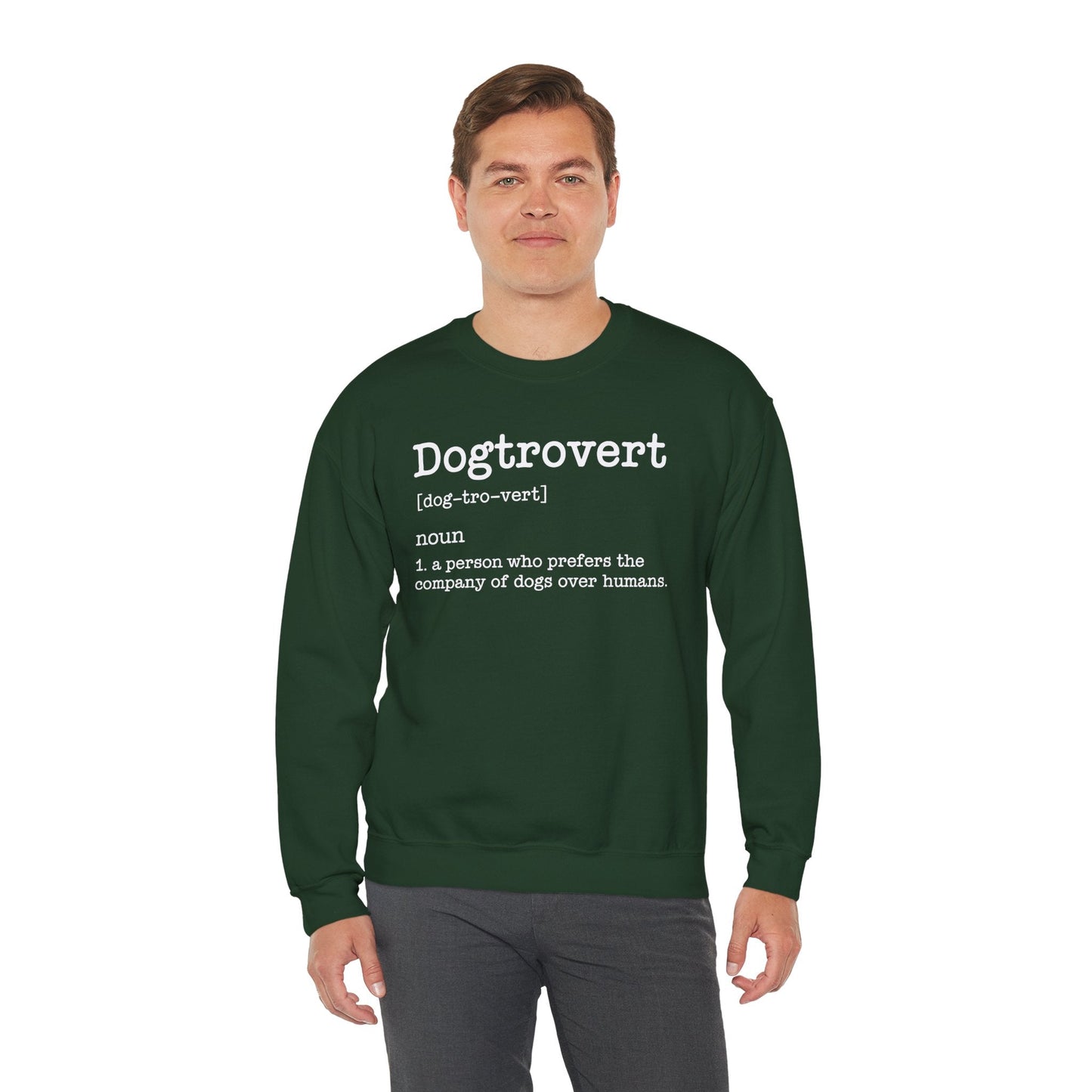 Dogtrovert Definition, Funny Dog Sweatshirt For Men Women