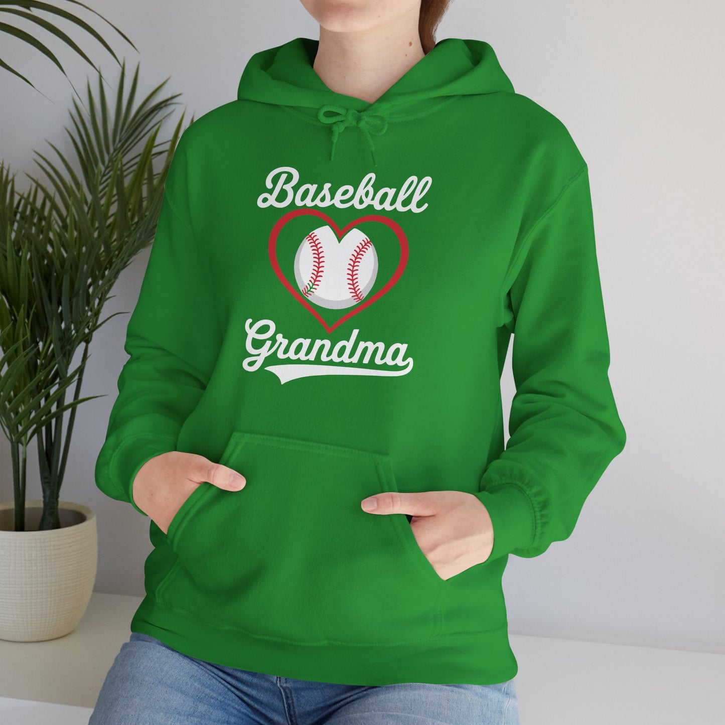 Hoodie Baseball Grandma Heart Design Mother's Day Gift