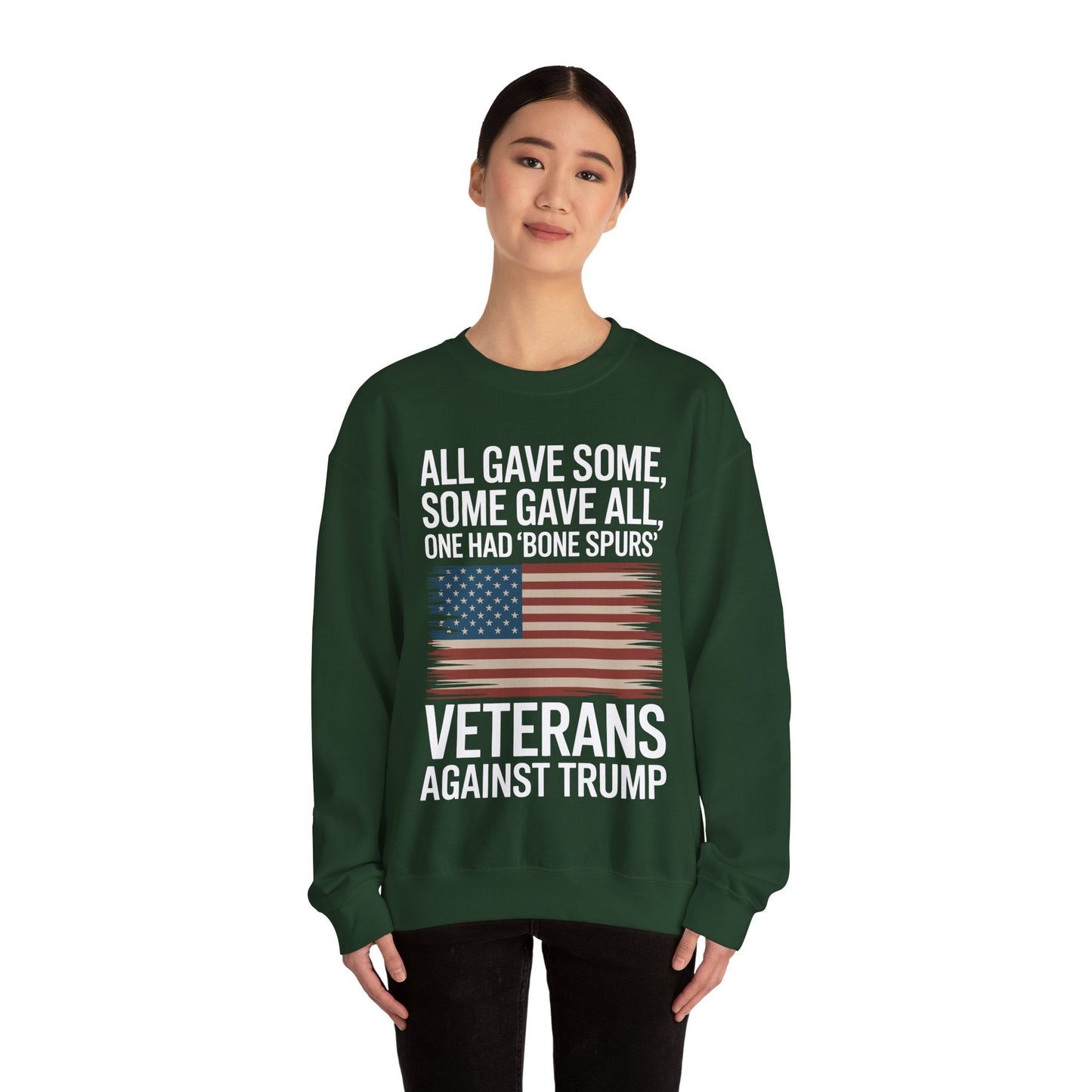 Veterans Against Trump Anti Trump Political Protest Sweatshirt