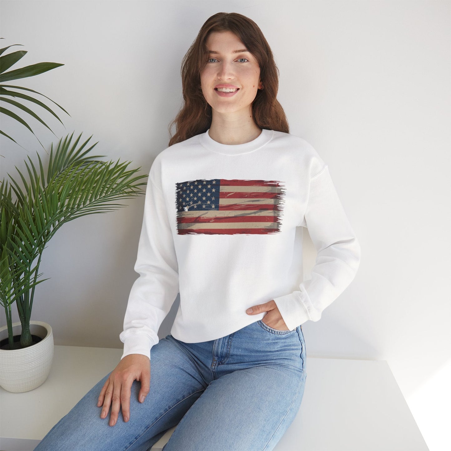 American Flag USA United States of America US 4th of July Sweatshirt