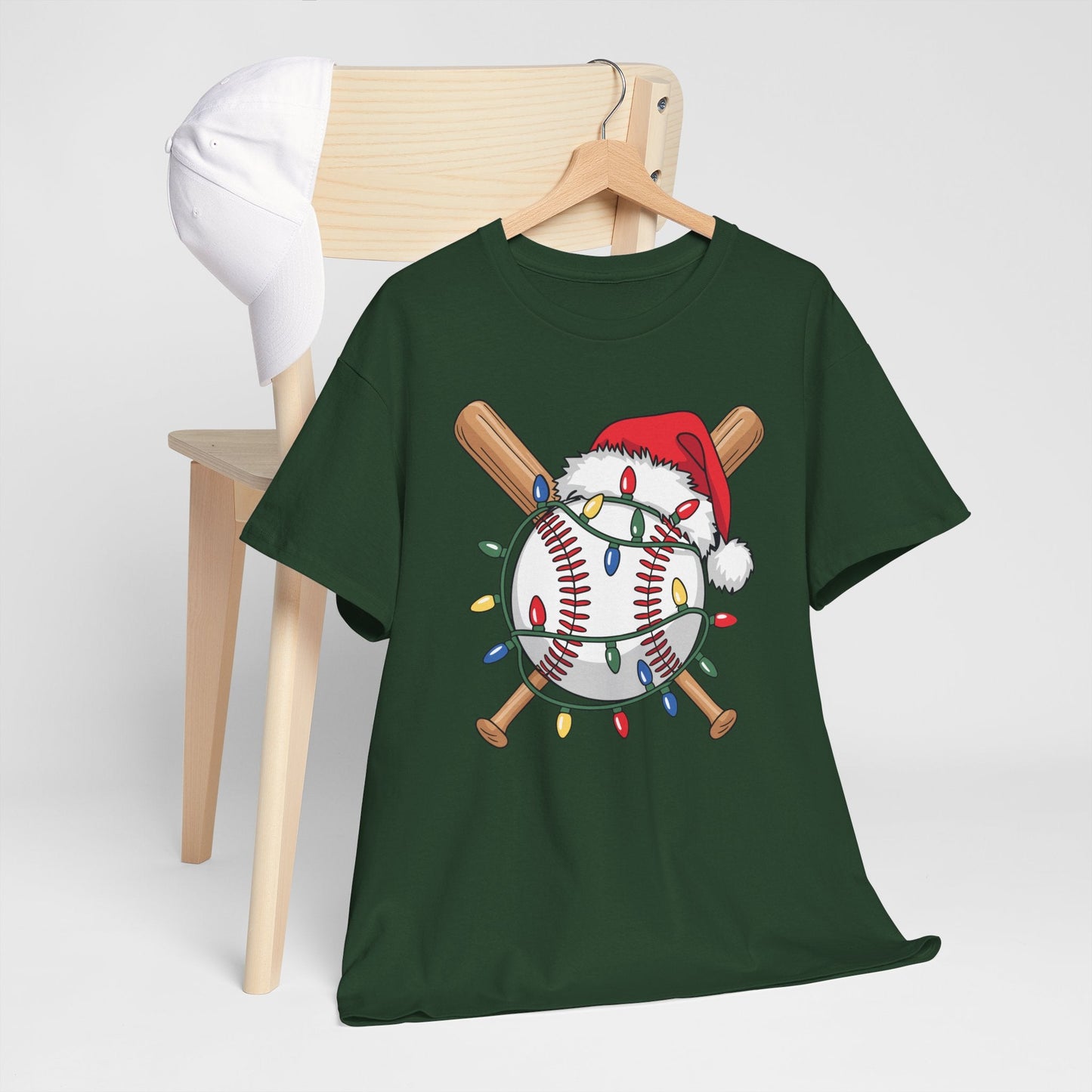Santa Sports Design For Men Boys Christmas Baseball Player T-Shirt