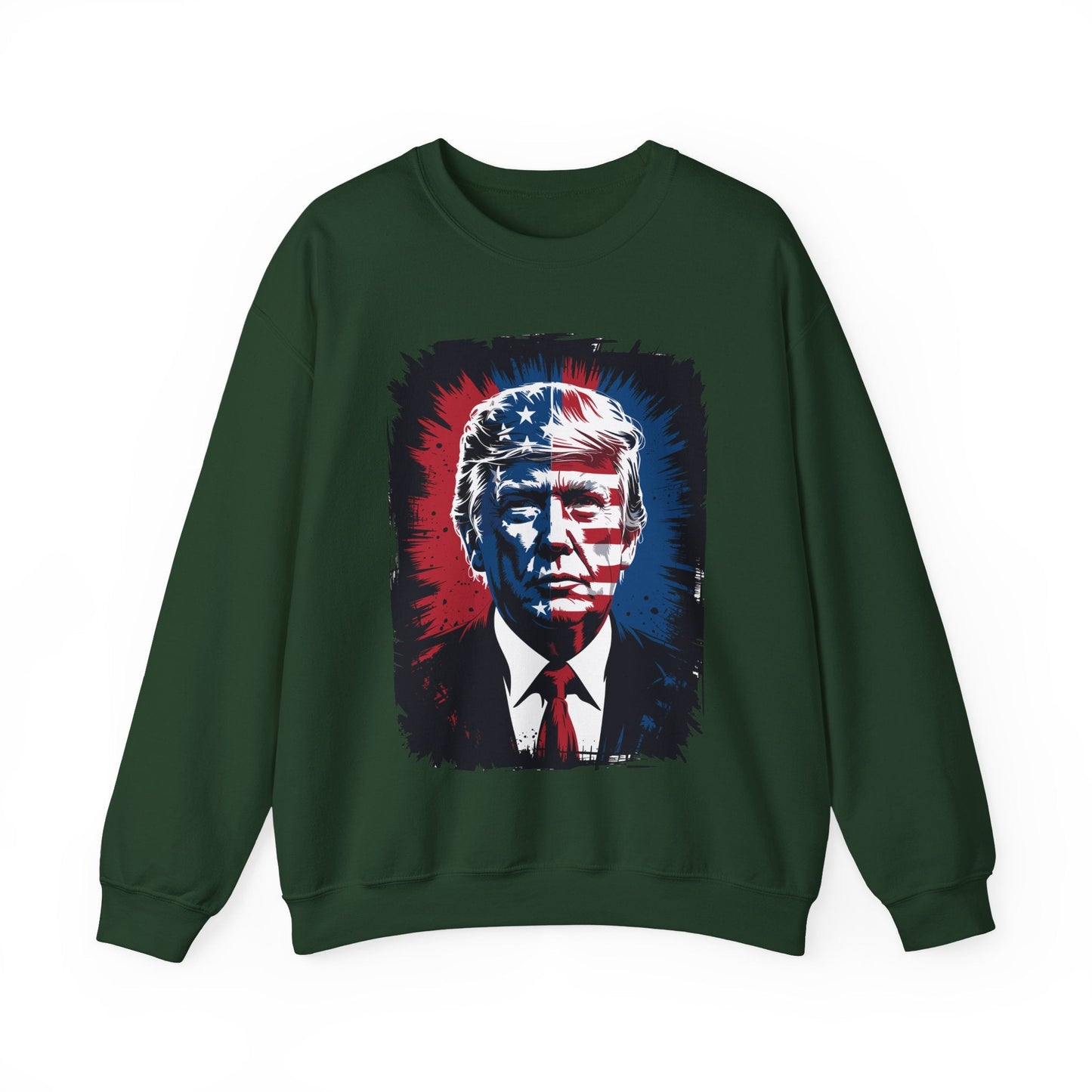 President Trump Portrait 4th July Sweatshirt