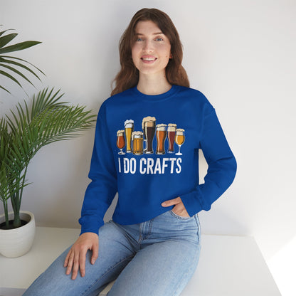 Craft Beer Vintage I Do Crafts Home Brew Art Sweatshirt