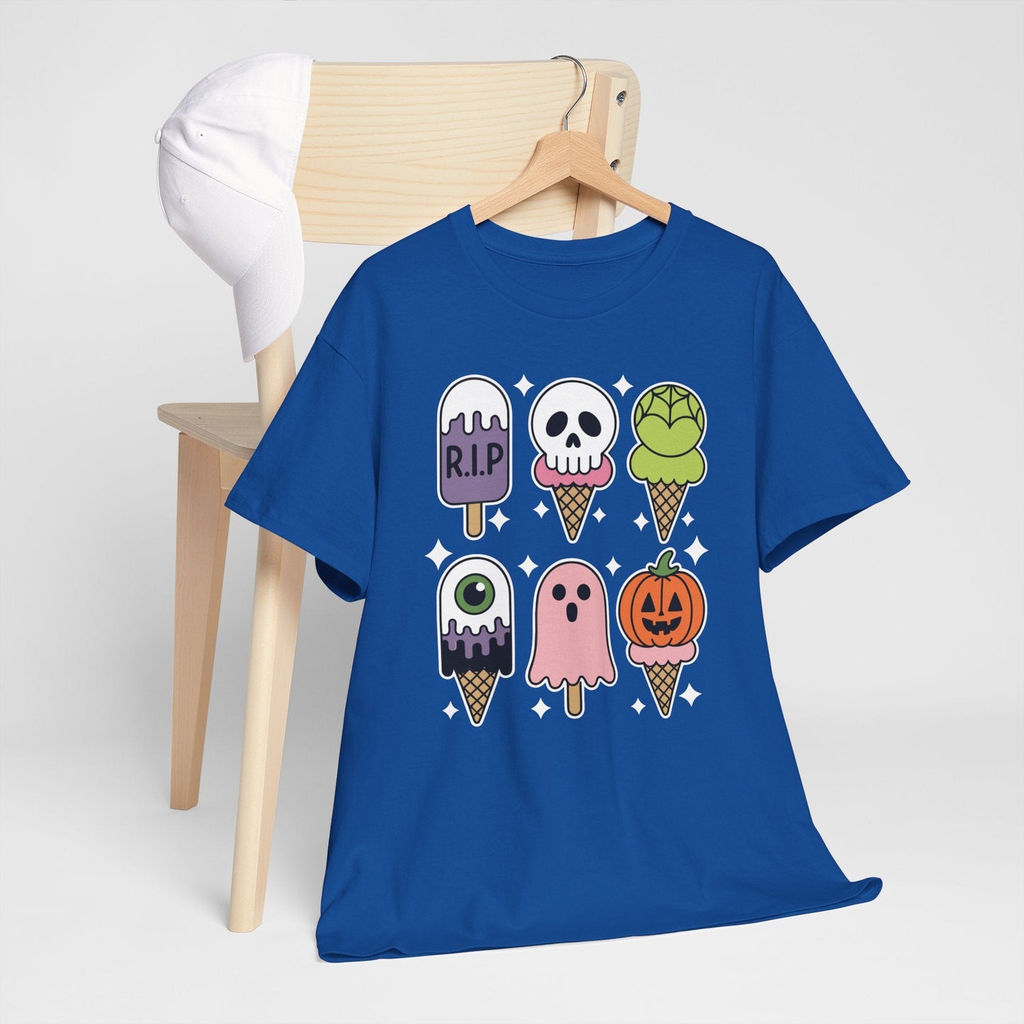 Horror Movie Summer Popsicle Halloween Ice Cream Summer-ween T-Shirt for Men Women