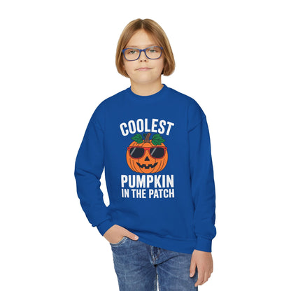 Kids Coolest Pumpkin In The Patch Halloween For Boys Girls Sweatshirt