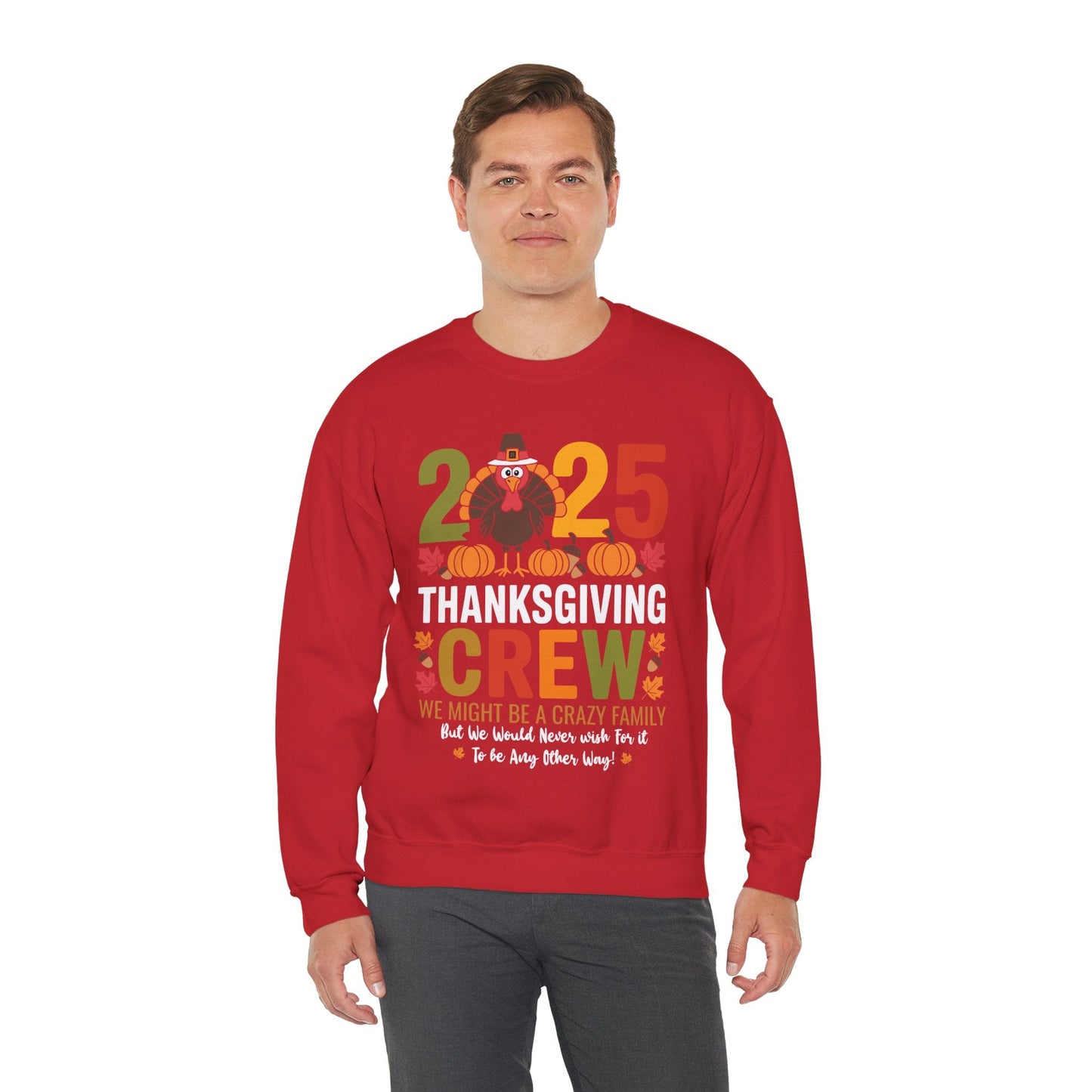 Family Thanksgiving 2025 Thanksgiving Crew Turkey Matching Sweatshirt