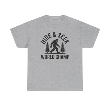 Bigfoot Hide And Seek World Champion Sasquatch Retro Vintage T-Shirt