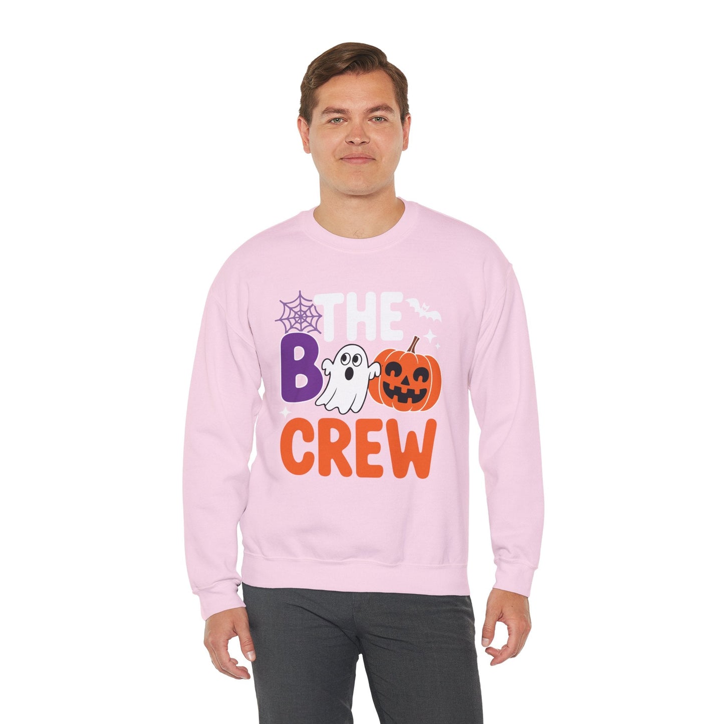 Halloween The Boo Crew Cute Ghost Spooky Family Matching Sweatshirt
