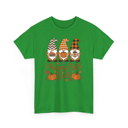 Happy Fall Y'all Gnome Pumpkin Autumn Thanksgiving Men Women T-Shirt