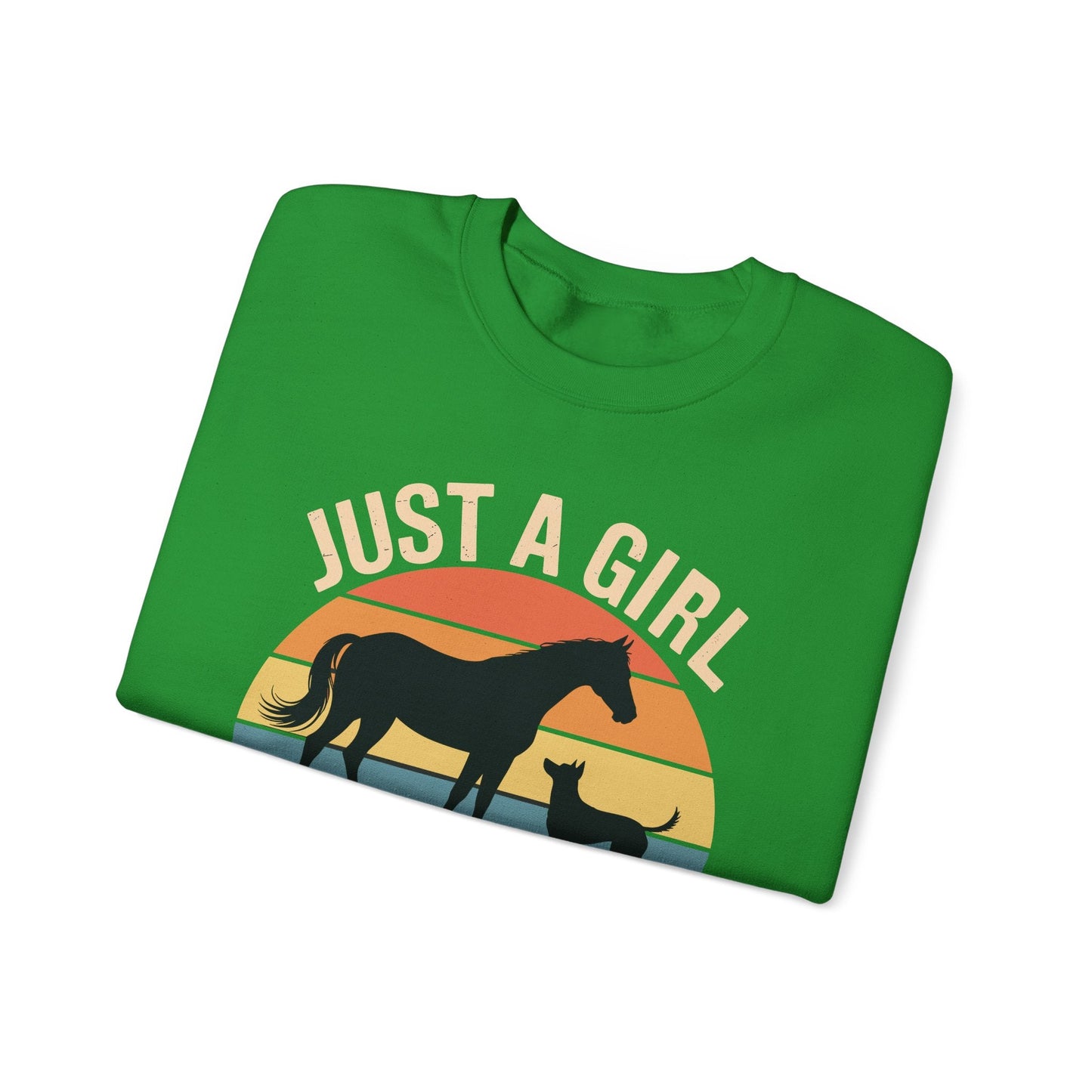 Just A Girl Who Loves Horses and Dogs Women Girls Sweatshirt