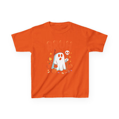 Bruh Ghost Halloween Cute Ghost Trick Or Treat Candy Kids T-Shirt