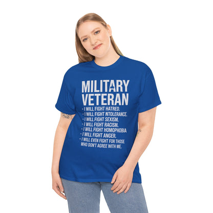 Military Veterans Against Trump 2025 Fight USA Election T-Shirt