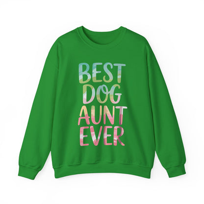 Best Dog Aunt Ever Shirt Women Dog Lover Auntie Mothers Day Sweatshirt