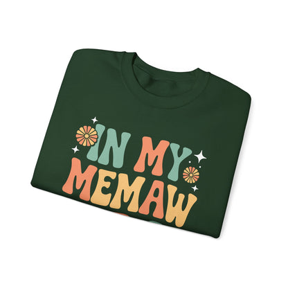 In My Memaw Era Funny Sarcastic Groovy Retro Mothers Day Sweatshirt