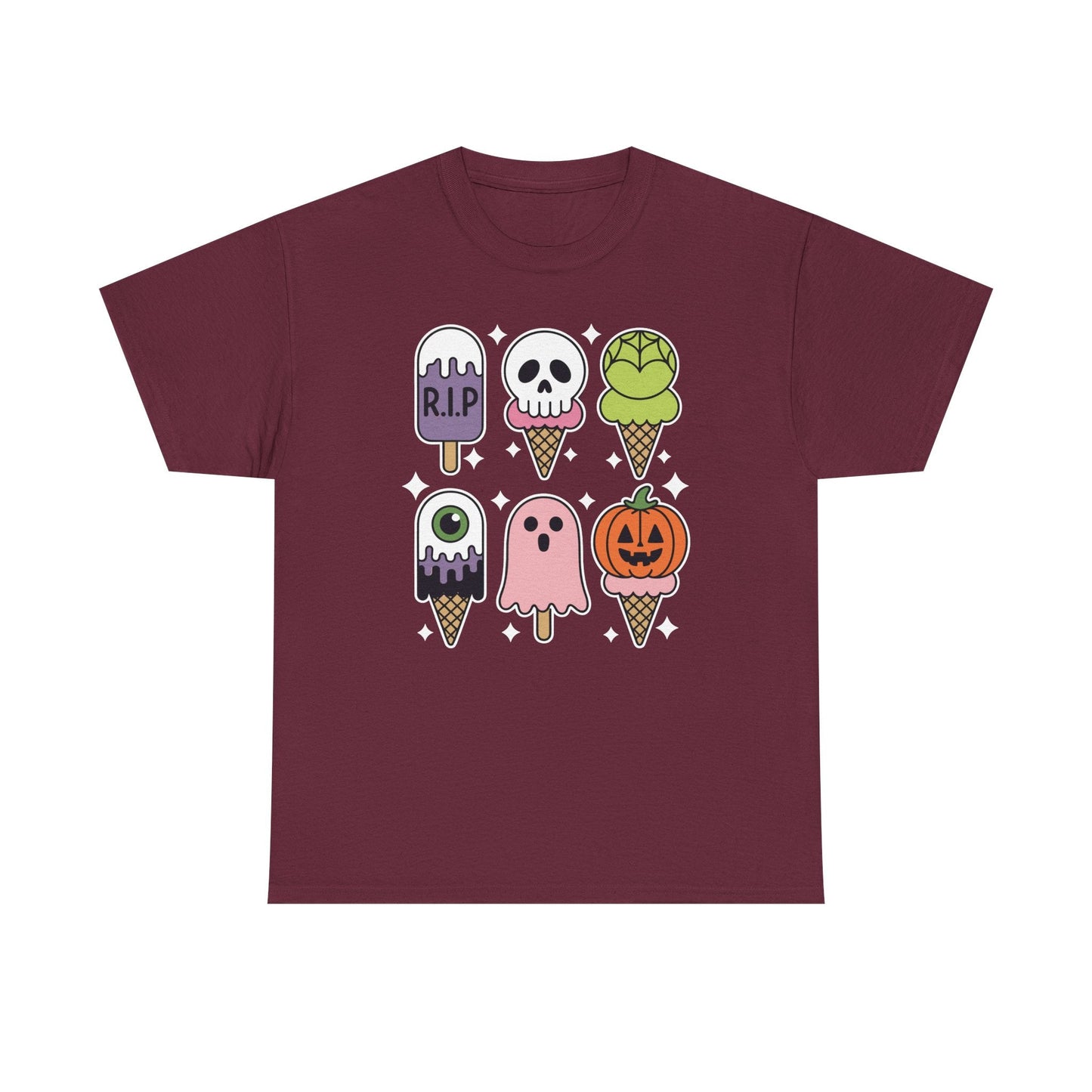 Horror Movie Summer Popsicle Halloween Ice Cream Summer-ween T-Shirt for Men Women