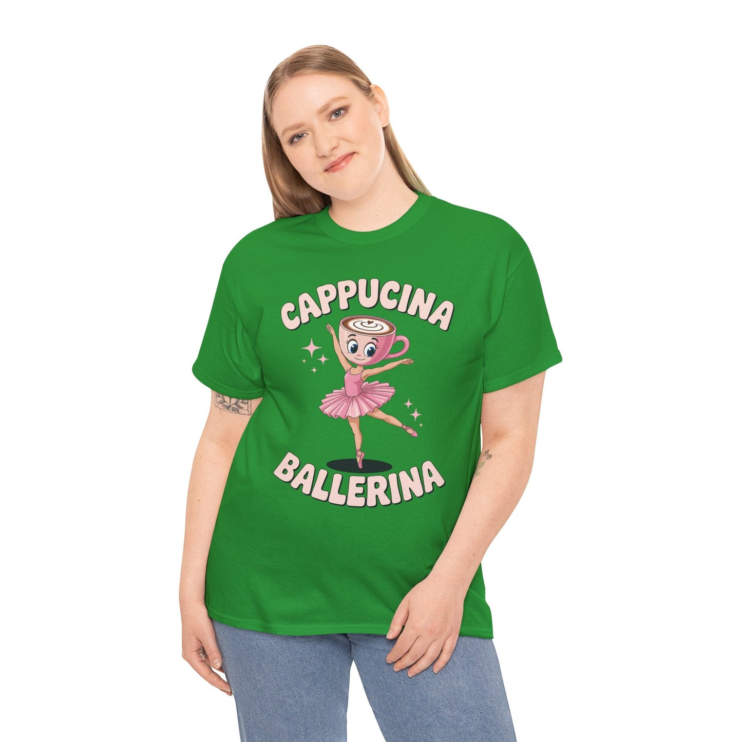 Funny Ballerina Cappuccina Coffee Dance Lovers Italian Meme T-Shirt