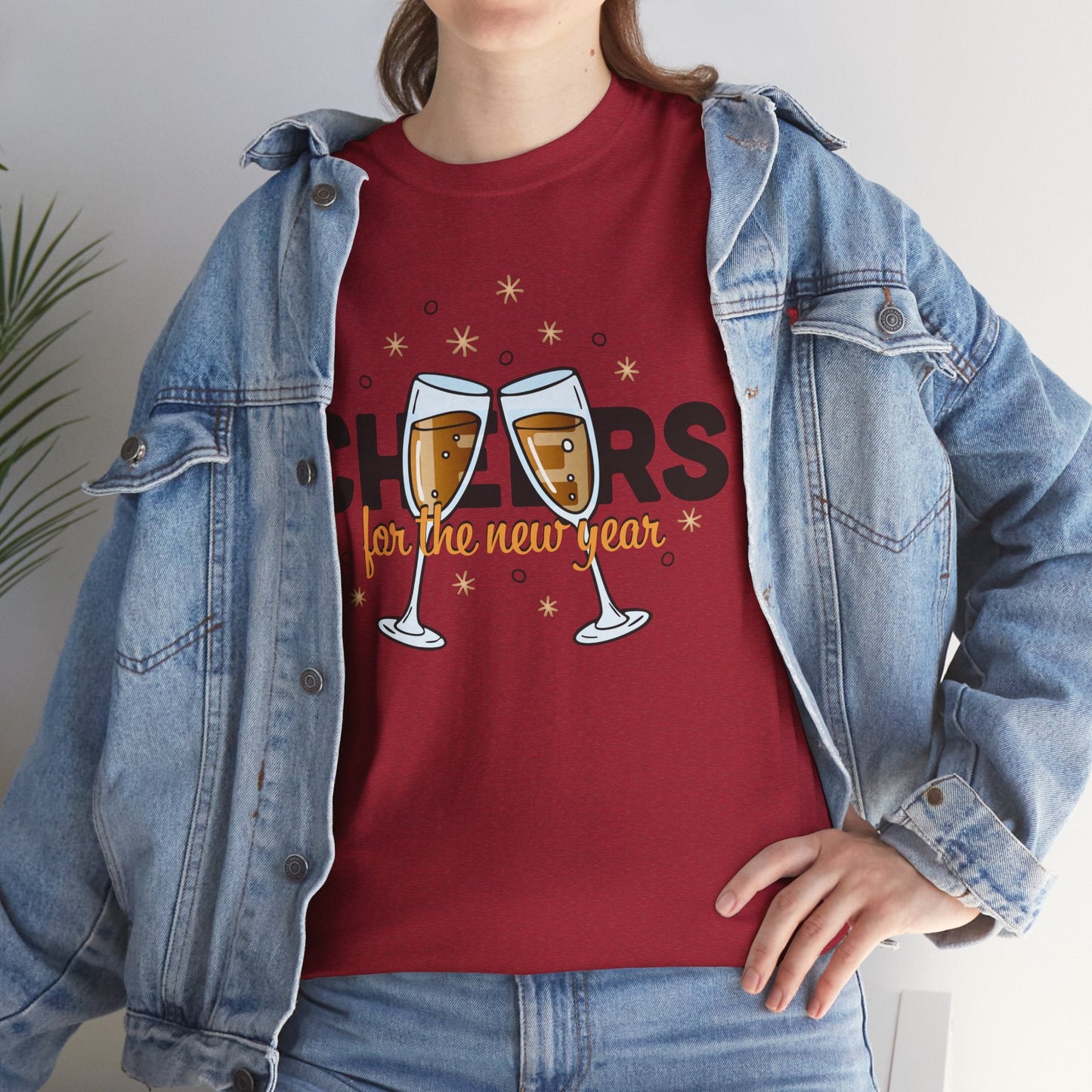 Happy New Year Cheers T-Shirt Festive New Year’s Eve Party Tee for Men and Women