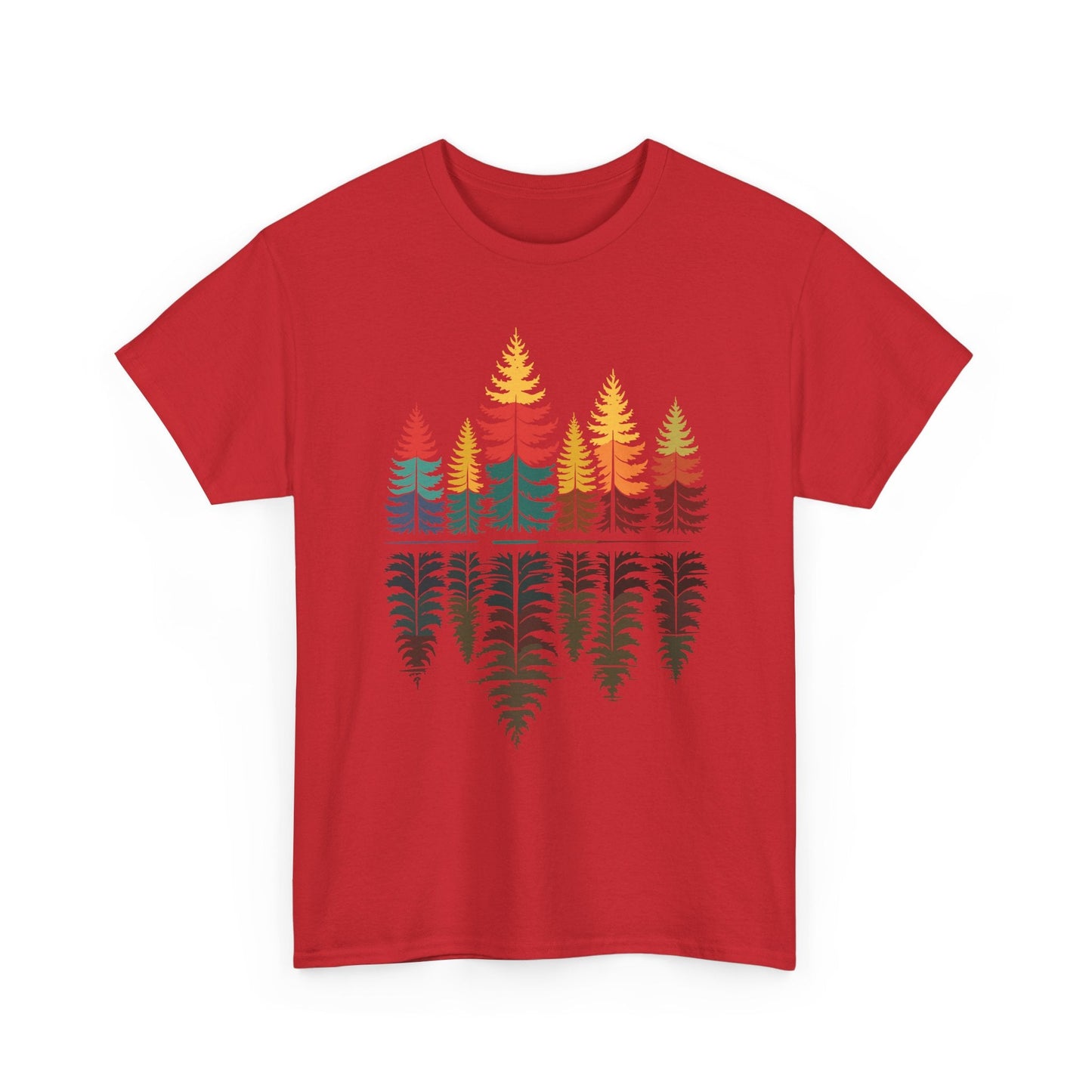 Nature Reflection Forest Trees Outdoor Wildlife T-Shirt