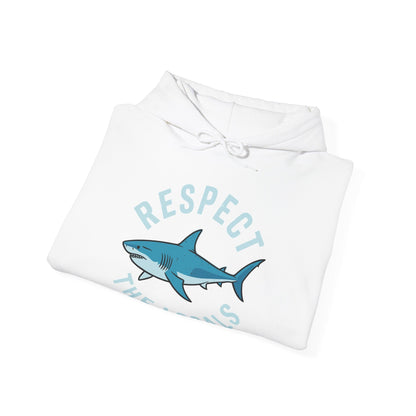Respect The Locals Shark Ocean Animal Rights Biology Life Hoodie