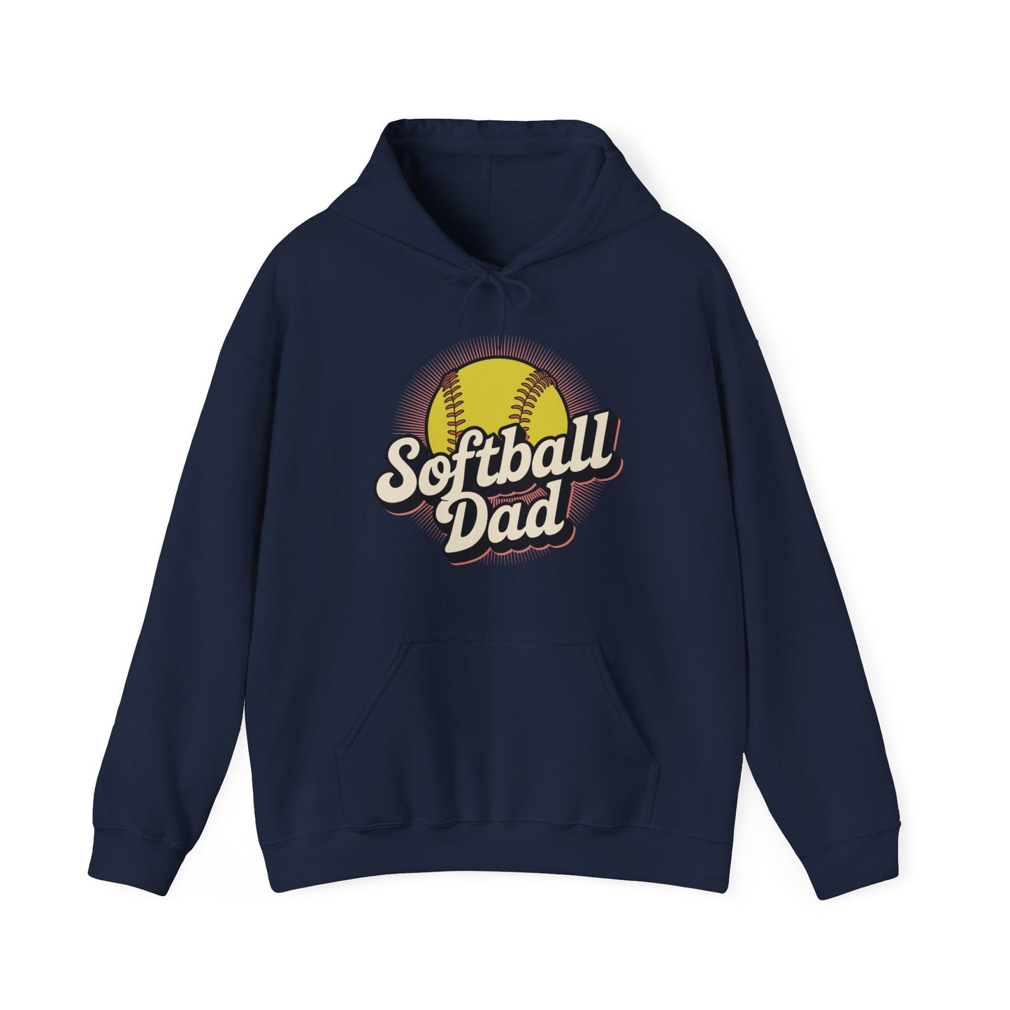 Funny Fathers Day Softball Dad Gift From Daughter Son Wife Hoodie