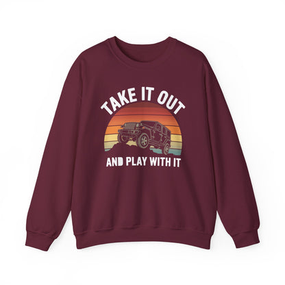 Catch Some Rays Vintage Retro Take It Out And Play Sweatshirt