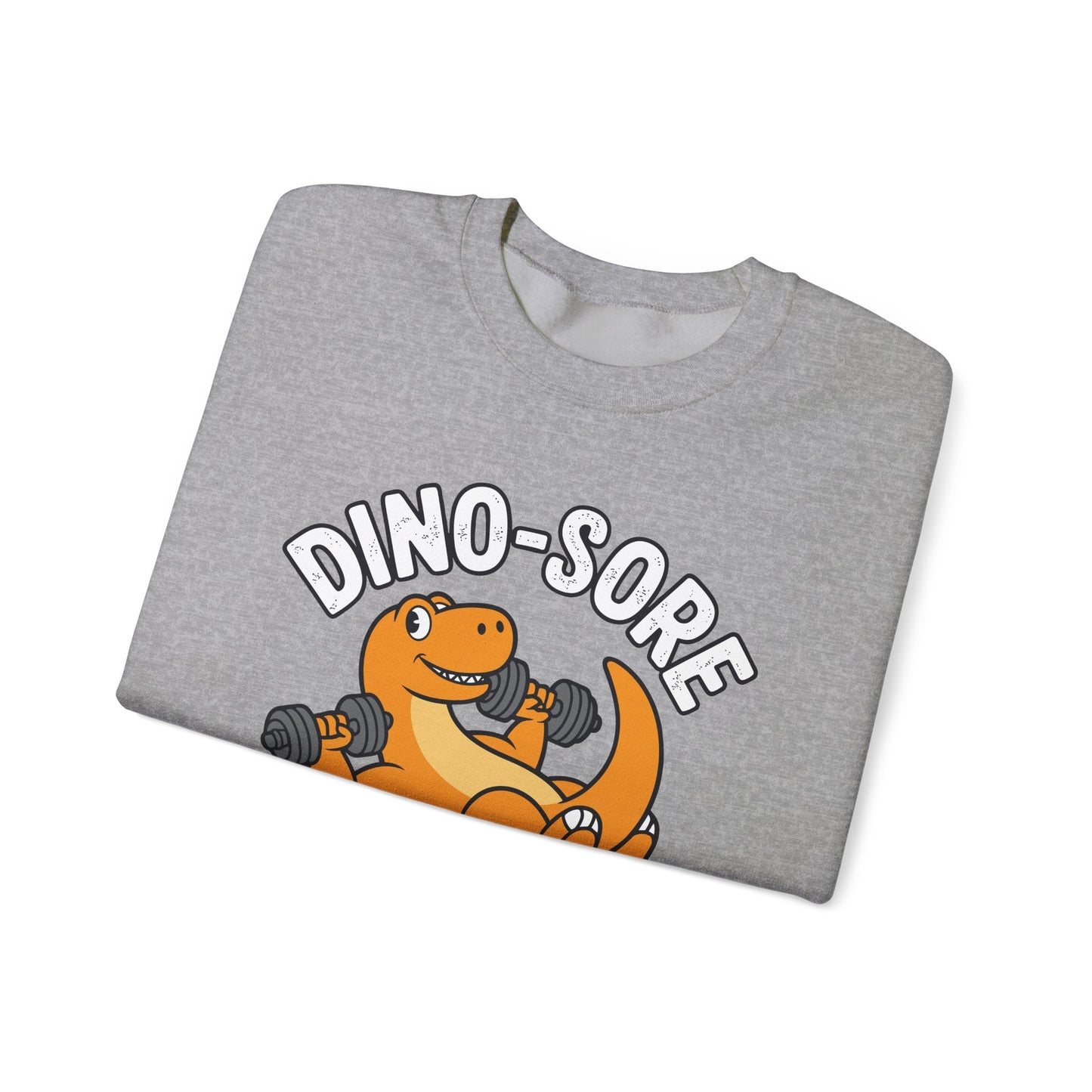 Gym Workout Dino Sore Exercise Fitness Boys Women Men Sweatshirt