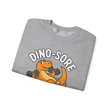 Gym Workout Dino Sore Exercise Fitness Boys Women Men Sweatshirt