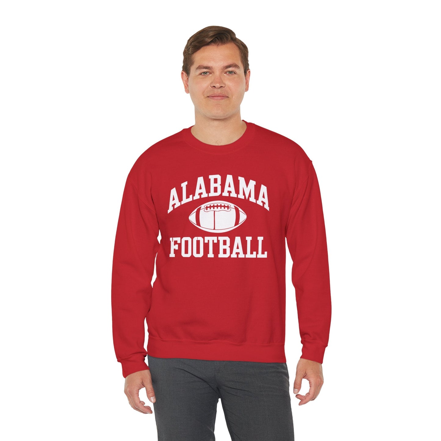 Men's Grey Alabama Football Vintage Distressed Sweatshirt