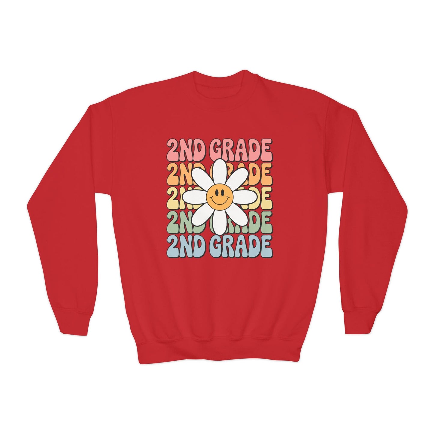 Groovy 2nd Grade Back To School First Day of Second Grade Sweatshirt