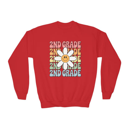 Groovy 2nd Grade Back To School First Day of Second Grade Sweatshirt