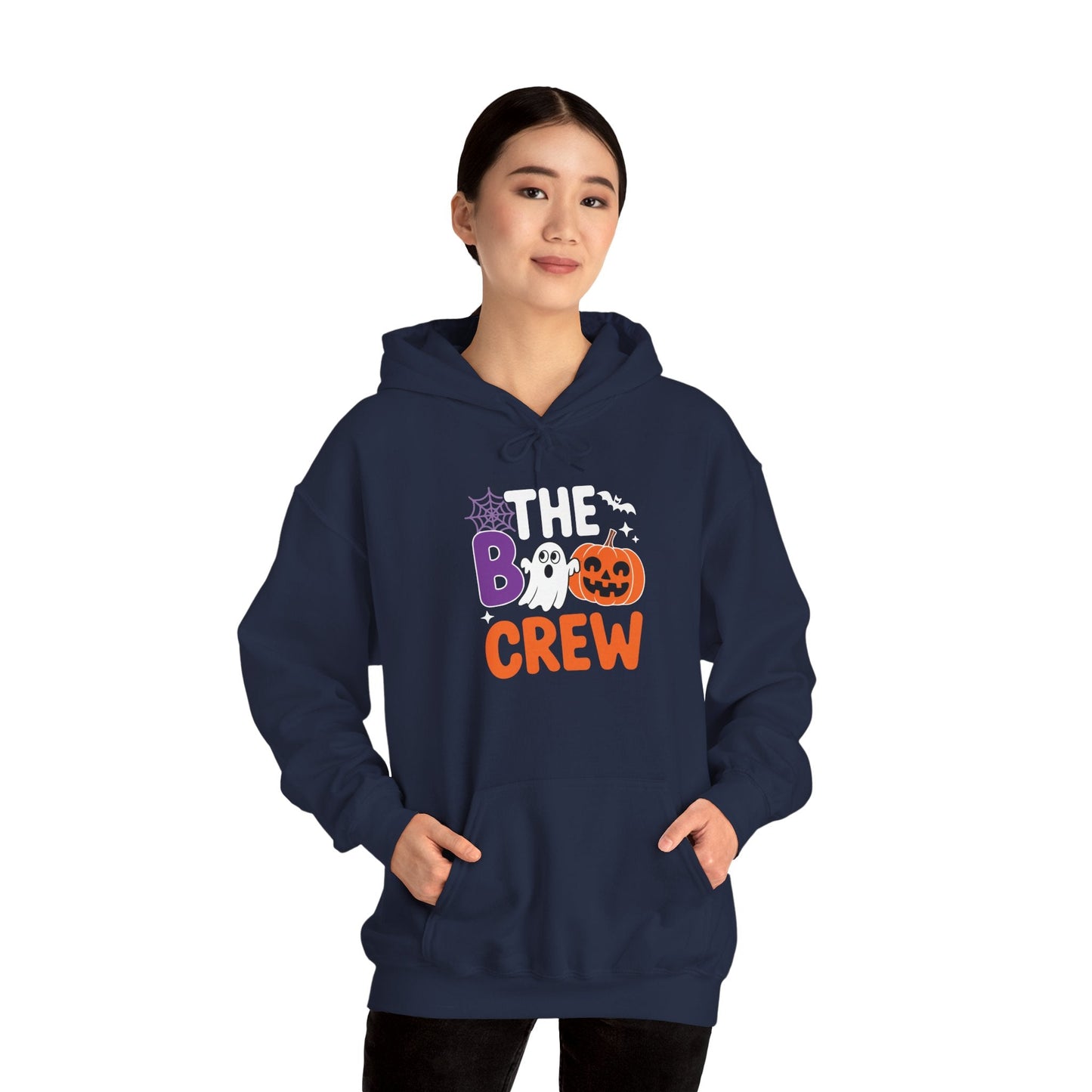 Halloween The Boo Crew Cute Ghost Spooky Family Matching Hoodie