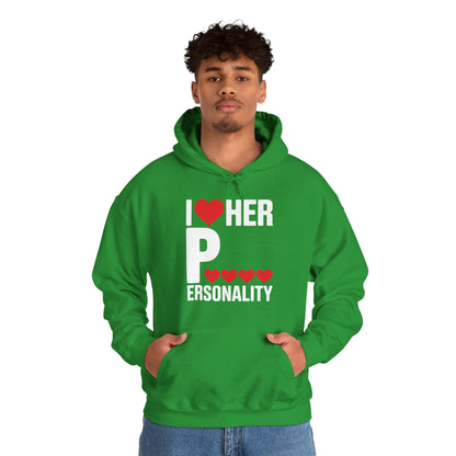 Funny Valentine's Day Couple Matching I Love Her Personality Hoodie
