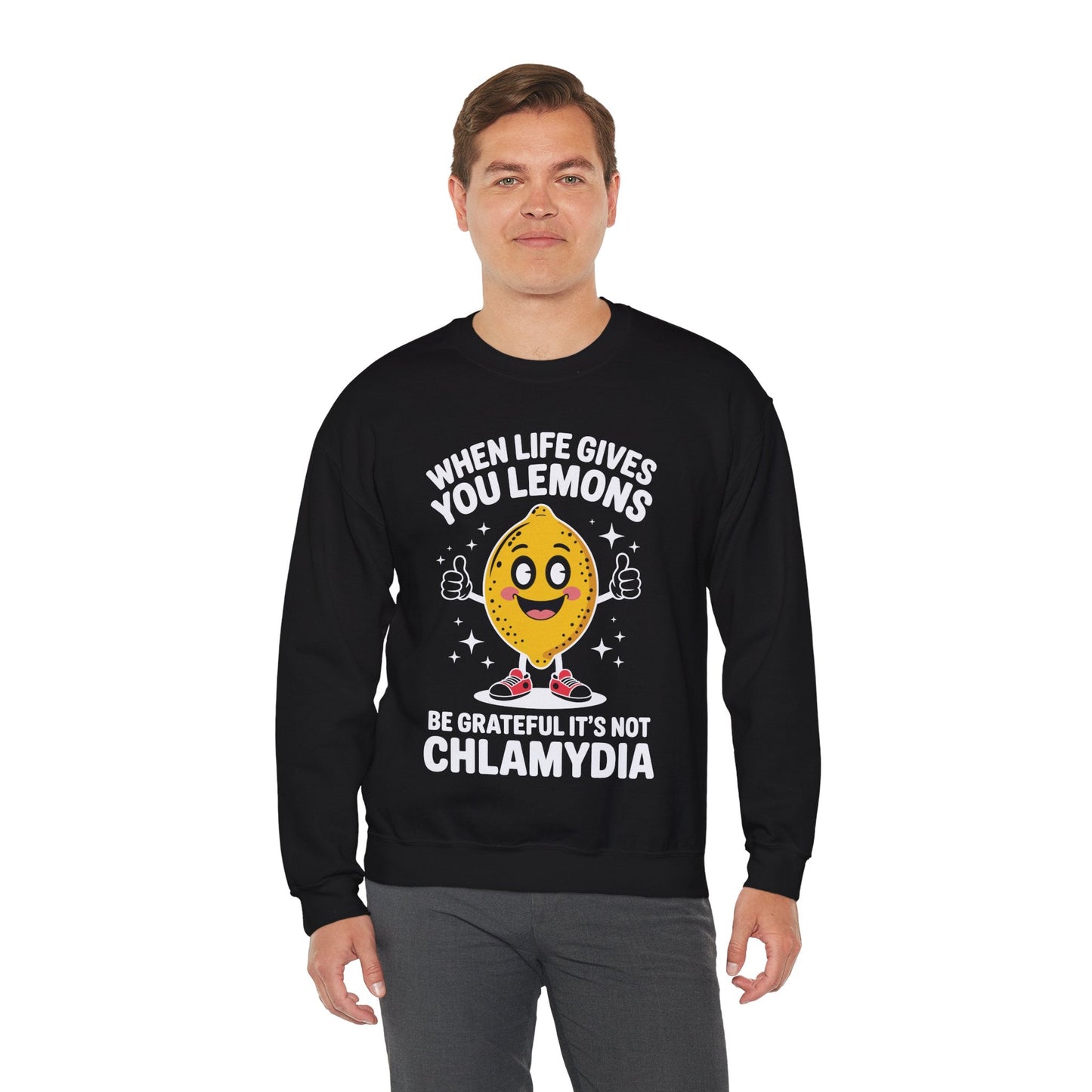Lemons and Chlamydia Absurd Offensive Meme Sarcastic Edgy Sweatshirt