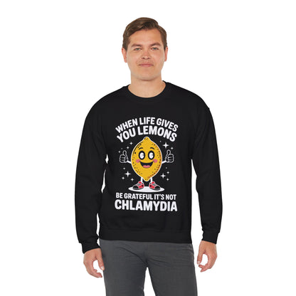 Lemons and Chlamydia Absurd Offensive Meme Sarcastic Edgy Sweatshirt