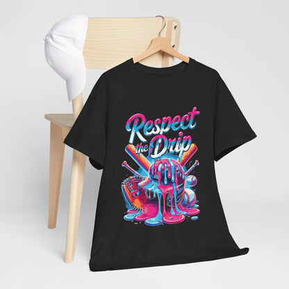 Baseball Drip For Boys Ice Cream Respect The Drip Baseball T-Shirt