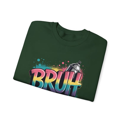 Bruh Graffiti Funny Saying Street Art Meme Men Boys Kids Sweatshirt