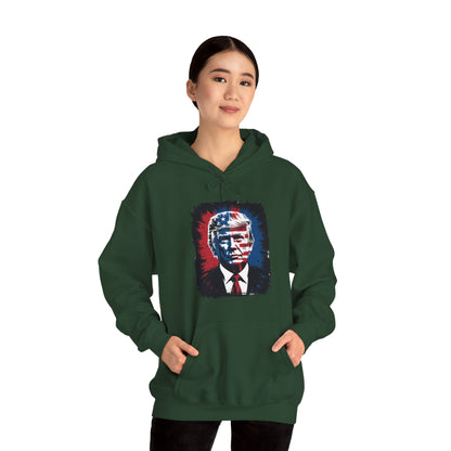President Trump Portrait 4th July Hoodie