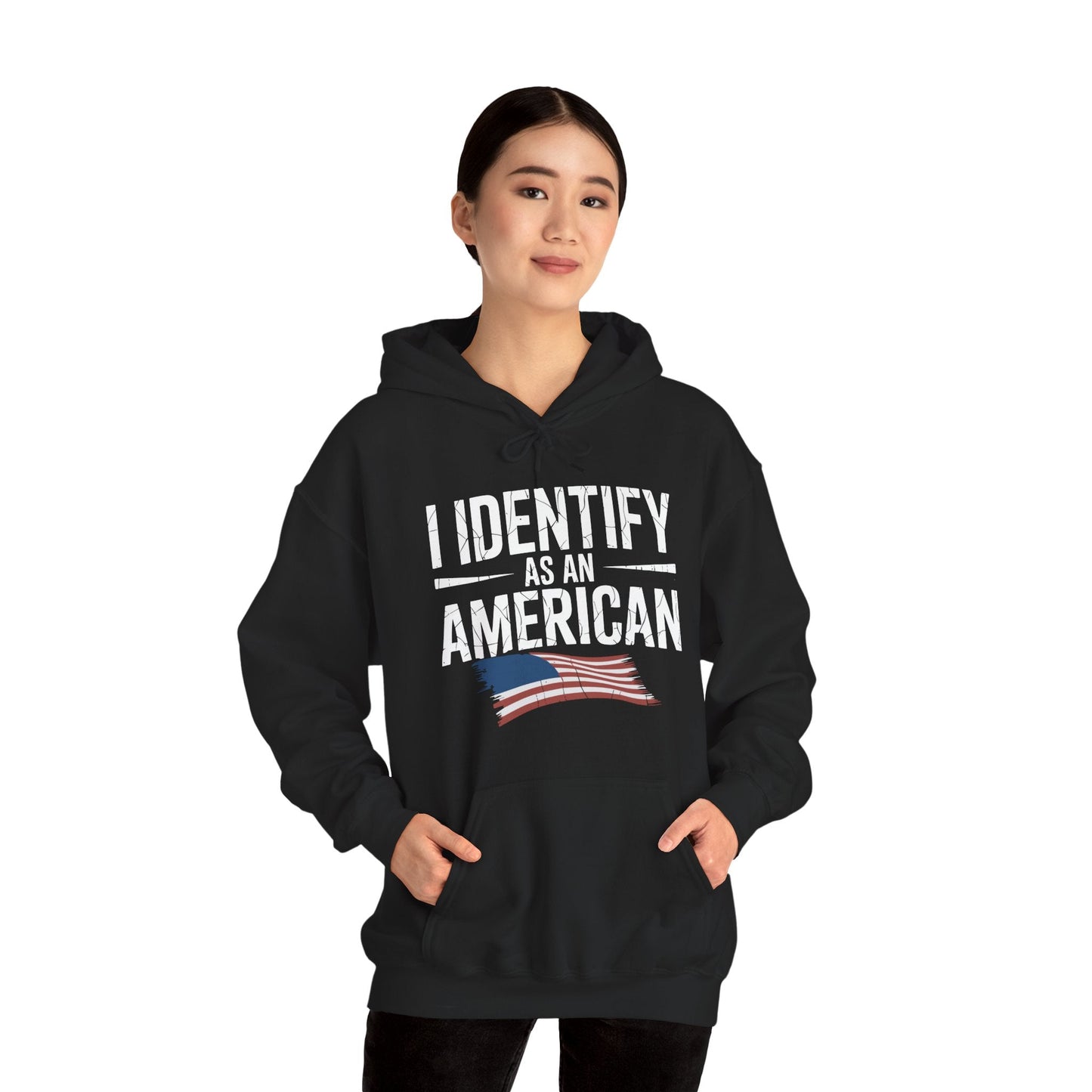 I Identify as an American No Identity Politics USA Hoodie
