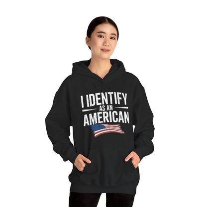 I Identify as an American No Identity Politics USA Hoodie