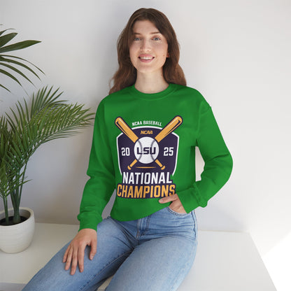 LSU Baseball 2025 National Champions Logo Sweatshirt